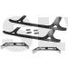 LX0730  Lynx Landing Gear Silver Carbon Fiber Skids T-REX 700  